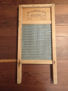 Vintage National Washboard Co No 703 The Zinc King Lingerie Washboard Usa
