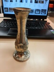 Antique Decorative Silverplate Vase