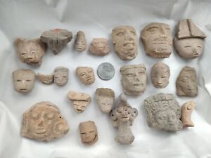 Pre Columbian Stone And Clay Effigy Heads Ancient 21 Prices Art Beatiful