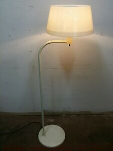 Mid Century Modern Lightolier Gerald Thurston Reading Bridge Floor Lamp White