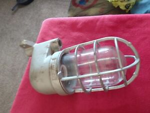 Crouse Hinds Explosion Proof Vintage Industrial Light Fixture