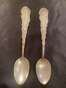 2 Pieces Rogers Bros Antique Cromwell Silver Plate Spoon Teaspoons 47g