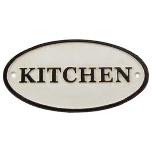 Antique Vintage Style Cast Iron Kitchen Wall Sign Old House Farmhouse Home Decor
