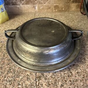 Antique Early 1900s Forbes Silver Co Silver Plated Divided Covered Dish