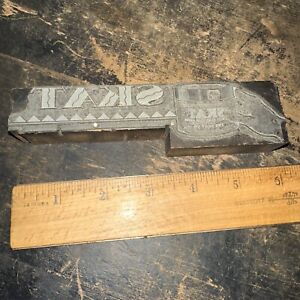 Vintage Printing Block Skat Hand Soap Finest Hand Soap Known Early Block