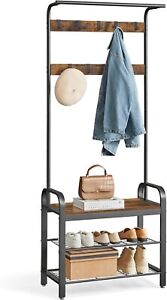Coat Rack Hall Tree With Shoe Bench For Entryway Entryway Bench With Coat Rack