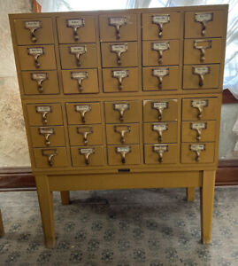 Gaylord Library Card Catalog 30 Drawer Wood Mcm Mid Century 2