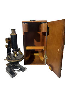 Antique Arthur H Thomas Bausch Lamb Microscope Instrument