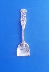 Vintage 2 25 Sterling Silver Art Nouveau Sugar Salt Spoon