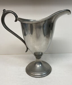 1930s Vintage Reed Barton 5 7 Pewter The Rombong 10 Wide Mouth Water Pitcher