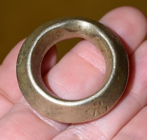 Antique Ethiopian Handmade Ethnic Silver Tribal Ring Ethiopia Africa Size 10 50