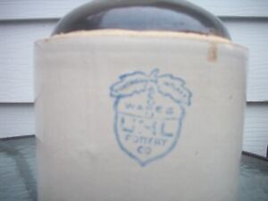 Vintage Acorn Wares 1 Gallon Whiskey Jug Uhl Pottery Co 