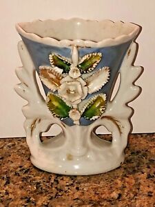 Antique Old Paris French Porcelain Flower Vase 372 Rare 4 5 