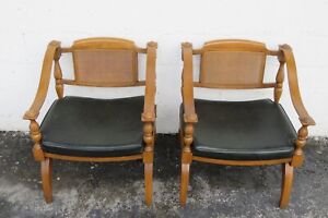Lenoir Mid Century Hollywood Regency Side Chairs A Pair 3656