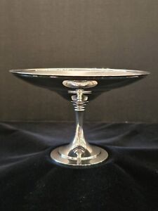 Oneida Silversmiths Silverplated Holloware Compote Candy Dish Bowl Pedestal Base