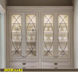 Genuine Handcrafted Leaded Glass Cabinet Door Glass Sgk 2143