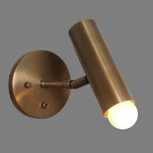 Articulated Light Single Sconce Mid Century Stilnovo Style Brass Wall Lamp