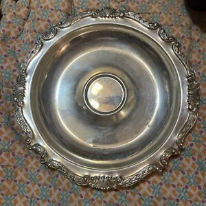 Sheridan Silver Plated Tray Vintage 12 Chip And Dip Serving Tray