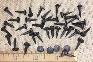 5 8 Rosehead 40 Nails Square Wrought Iron Tacks Vintage Rustic Decorative Look