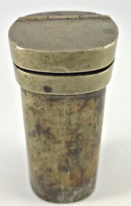 Antique Chinese 19th Century Opium Jar Box Container Signed And Very Rare 