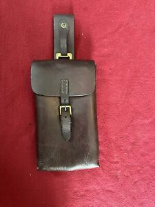 Antique Ww1 German Or Austrian Leather Bag 