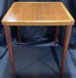 Small 15 1 2 Tall Vintage Mid Century Danish Modern Side End Table Plant Stand