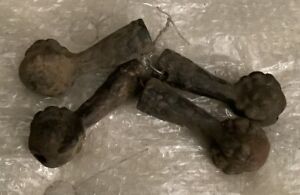 Cast Iron Claw Feet Victorian Set Of 4 Matching Antique