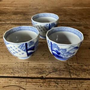 Sencha Tea Ceremony Utensils Old Imari Stamp Teacup Sencha Bowl Mukozuke Sob