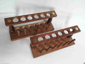 Lot Of 12 Wooden Test Tube Stand With Drying Rack 6 Hole Vintage Lab Equipment