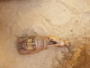 Rare Antique Ancient Egyptian Statue Queen Head God Bastet Joy Love Happy2480bc