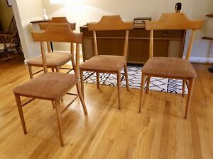 Solid Maple Mid Century Modern Desk Chair Paul Mccobb Style