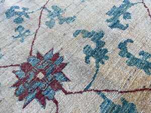 6x9 Antique Rug Hand Knotted Blue Oriental Gabbeh Handmade Vintage Colorful Fine