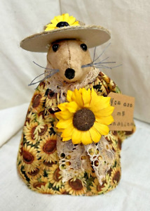 Mouse Primitive Sunflower You Are My Sunshine Grunged