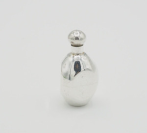 Vintage Sterling Silver Miniature Perfume Bottle Vial Decanter Flask