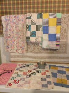 Lot 16 Antique Items Doll Quilts Other Items Pre Owned 
