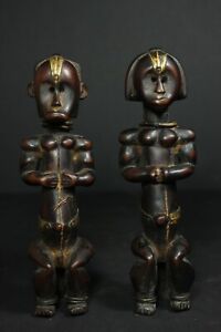 2 African Byeri Ancestor Statues Fang Tribe Gabon Tribal Art Crafts