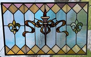 Antique Stained Leaded Glass Window Newark Nj Mansion