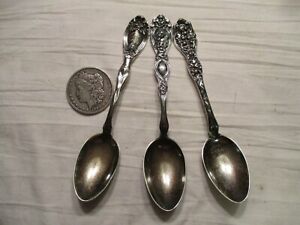 3 Sterling Unger Bros Spoons