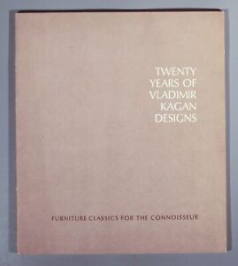 Original 1967 Catalog Twenty Years Of Vladimir Kagan Designs Furniture Classics
