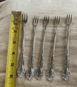 Rogers Bros New Century Silver Plate Cocktail Forks 5 No Mono 5 3 4 