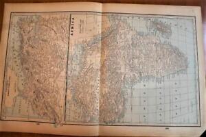 1893 Cram Columbian World S Fair Atlas Map Africa Excellent Detail