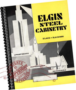 Elgin Stove Mfr 1930 Samples Catalog Steel Cabinet Design Metal Kitchen Retro