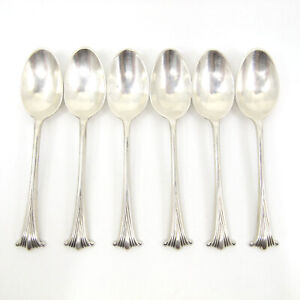 Onslow By James Robinson England Sterling Silver Set Of 6 Demitasse Spoons