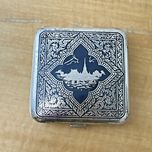 Vintage Thai Sterling Silver Cigarette Holder Case
