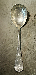 Antique Hotchkiss Schreuder Hks6 Sterling Silver Berry Spoon Mono B 46 4gr