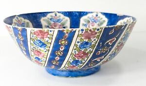 Antique Rare Unusual English Dutch Delft Imari Style Bowl Mrs Russell S Carter