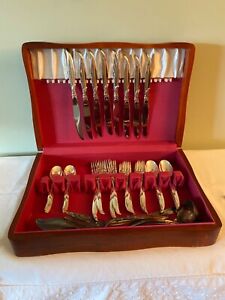 Rogers Brothers 1847 46 Piece Flatware Flair Set W Chest