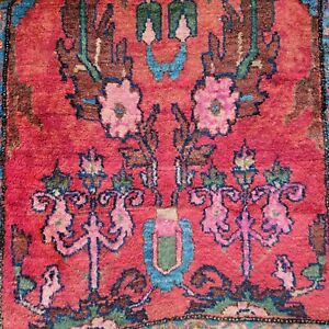 Antique Perssian Oriental Rug Lilihan Sarouk Tribal Farmhouse Bohochic Exquisite
