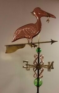 Pelican Copper Majestic Weathervane As Shown No Roof Mount 