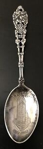 Vintage Sterling Silver Demitasse Spoon Flatiron Bldg New York